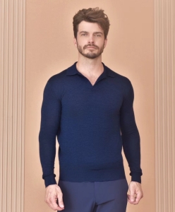 loro piana buttonless polo-shirt